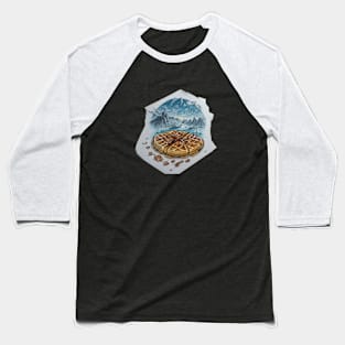 Waffles Art Mountains Vintage Since Baseball T-Shirt